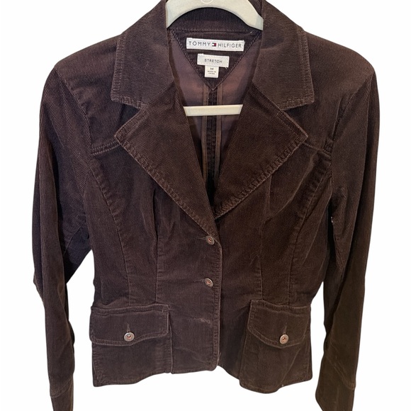 Tommy Hilfiger Jackets & Blazers - Tommy Hilfiger Dark Brown Corduroy Blazer Jacket